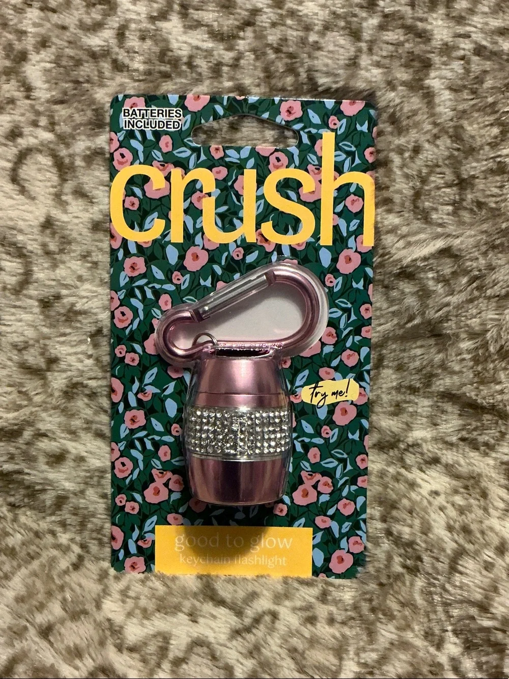 Crush Good to Glow Pink Keychain Flashlight